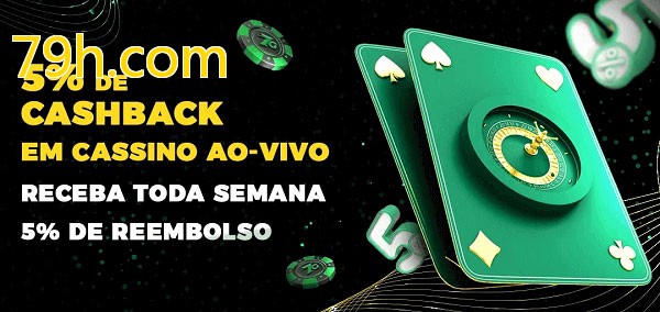 Promoções do cassino ao Vivo 79h.com